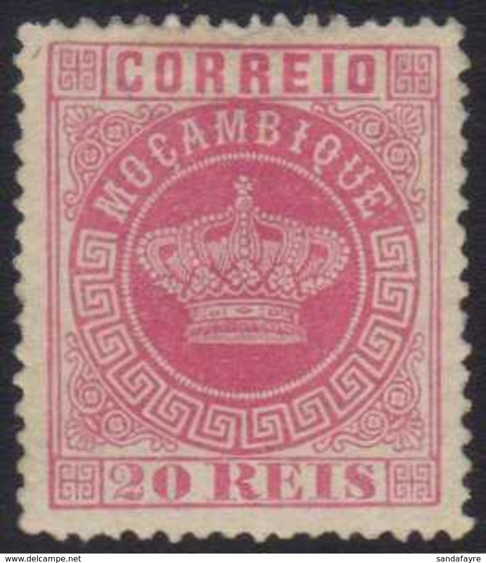 MOZAMBIQUE  1885 20r Rose, Perf 13½,  Afinsa 11, An Unused (regummed) Example Of This Rare Stamp With Good Centering, Wi - Sonstige & Ohne Zuordnung