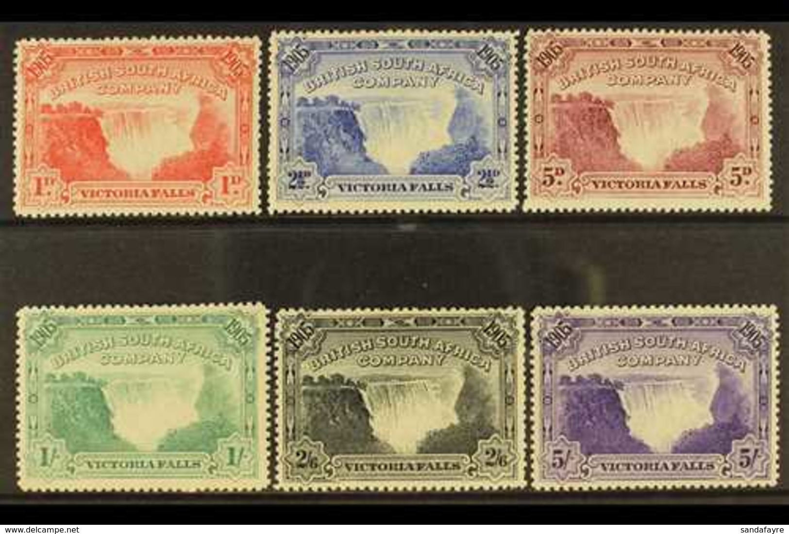 1905  Victoria Falls Bridge Set Complete, SG 94/98, Very Fine Mint (6 Stamps) For More Images, Please Visit Http://www.s - Sonstige & Ohne Zuordnung