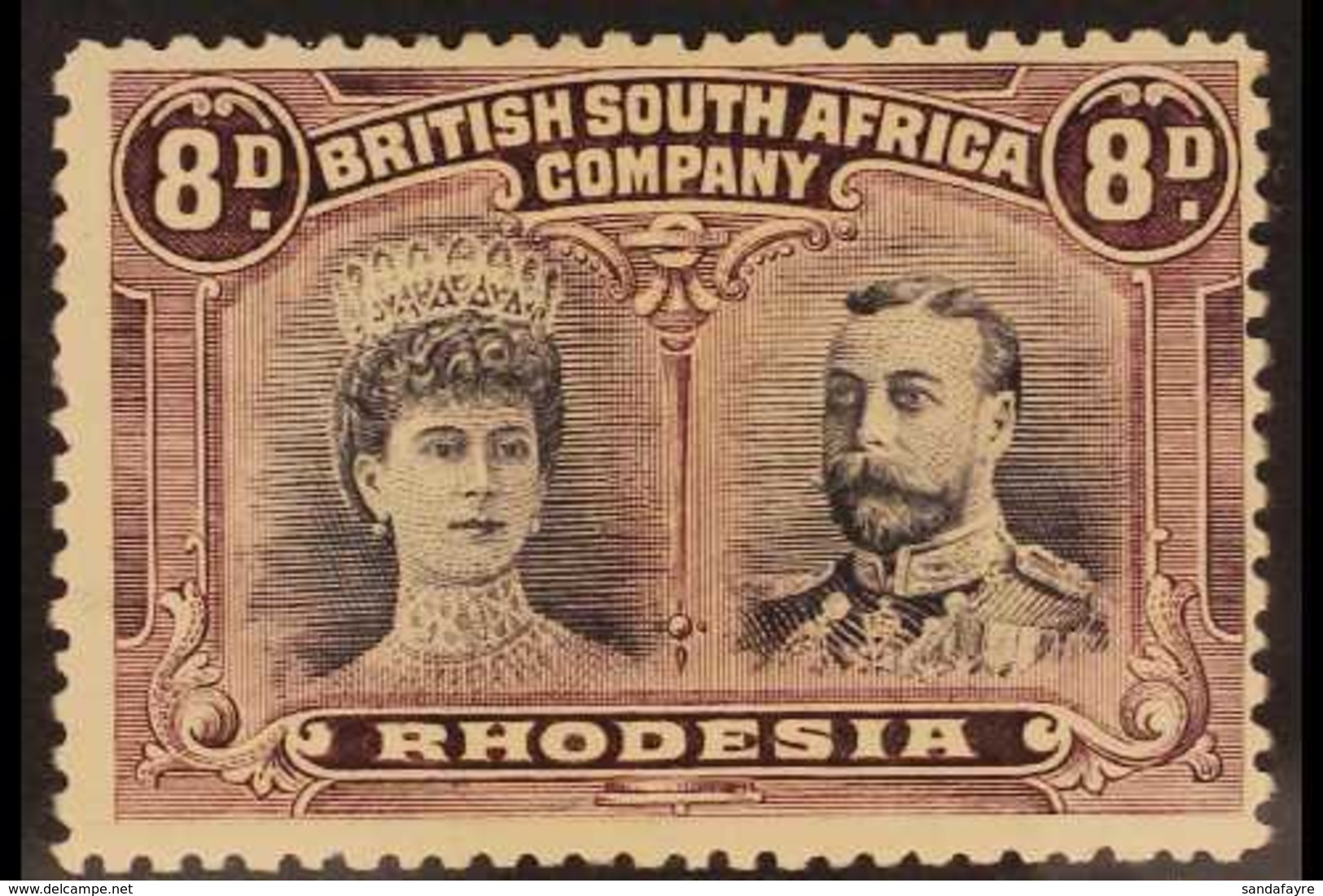 1910-13  8d Grey-purple And Dull Purple Double Head, Perf. 13½, SG 185a, Fine Mint. For More Images, Please Visit Http:/ - Sonstige & Ohne Zuordnung