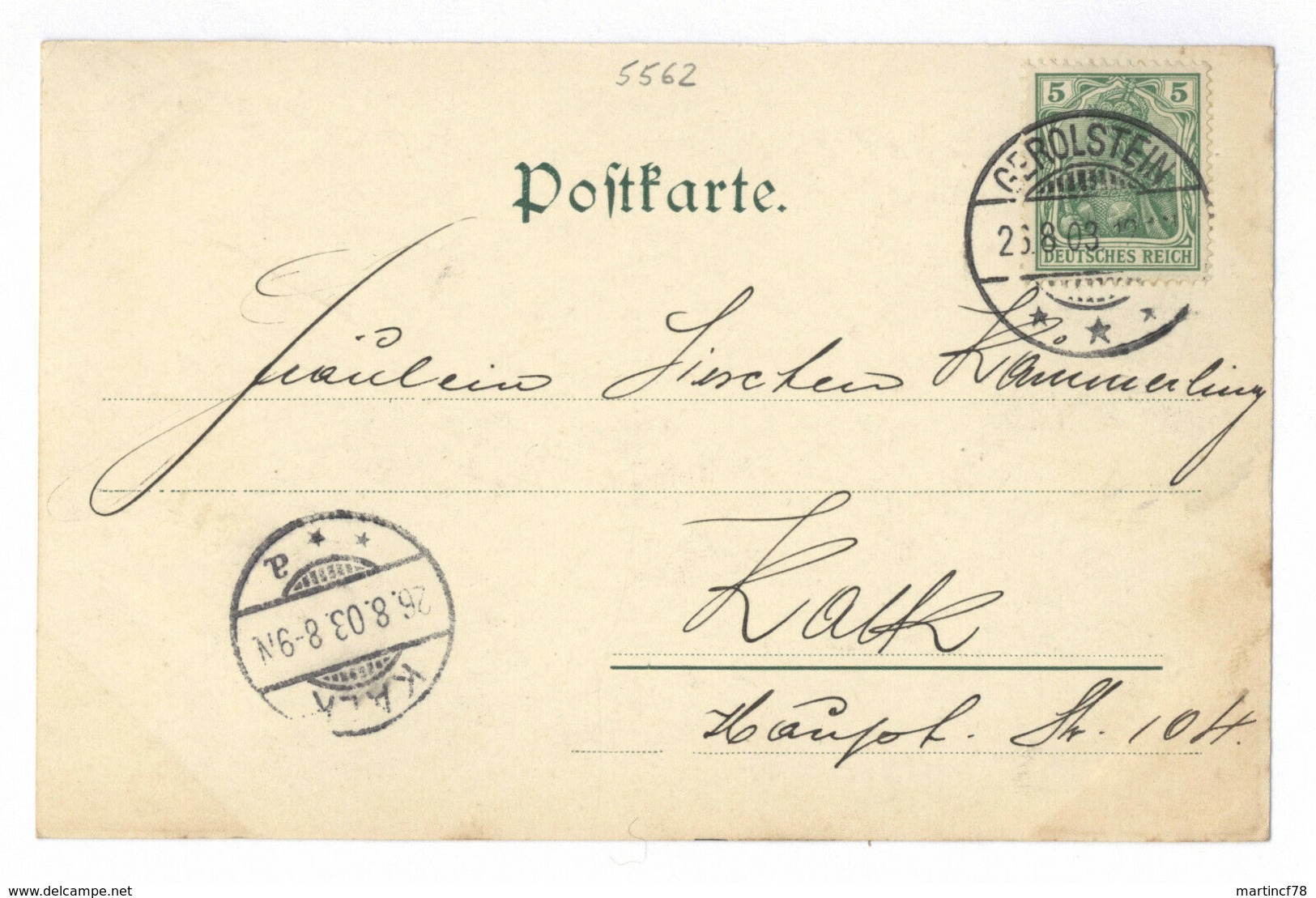 Manderscheid Eifel Blick Vom Belvedere Gegen Den Moserberg 1903 - Manderscheid