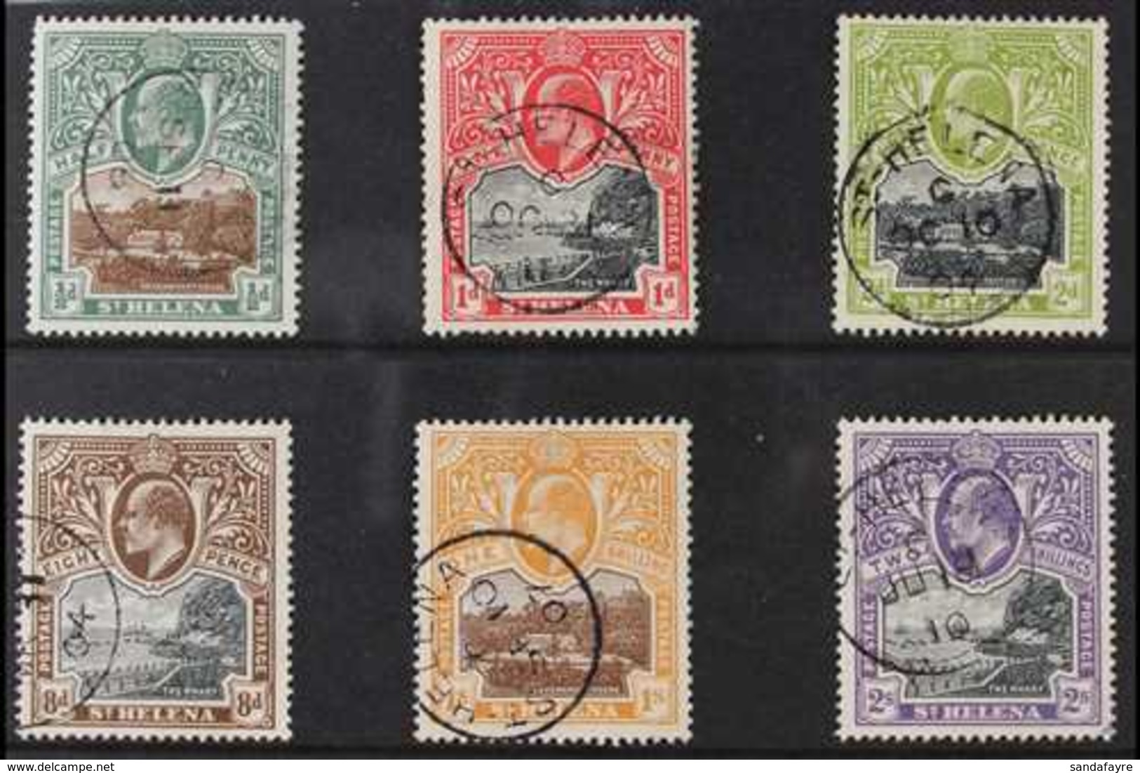 1903  KEVII Pictorial Definitive Set, SG 55/60, Very Fine Cds Used (6 Stamps) For More Images, Please Visit Http://www.s - St. Helena