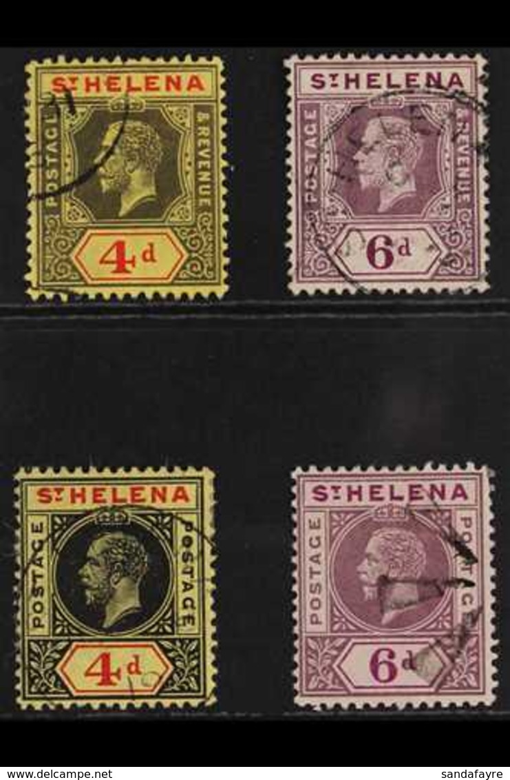 1912-13 SETS.  KGV Definitive Sets, SG 83/86, Fine Used (4 Stamps) For More Images, Please Visit Http://www.sandafayre.c - St. Helena