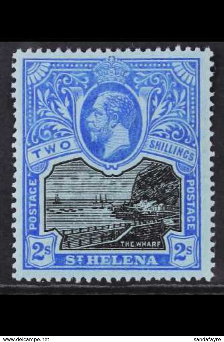 1912-16  2s Black & Blue/blue, SG 80, Never Hinged Mint For More Images, Please Visit Http://www.sandafayre.com/itemdeta - Saint Helena Island
