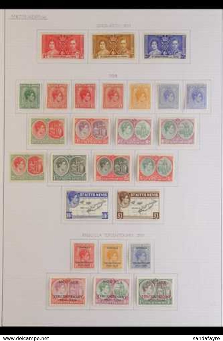 1937-74 VERY FINE MINT COLLECTION.  An Attractive Collection Of Complete Sets Neatly Presented On A Series Of Sleeved Al - St.Kitts Und Nevis ( 1983-...)