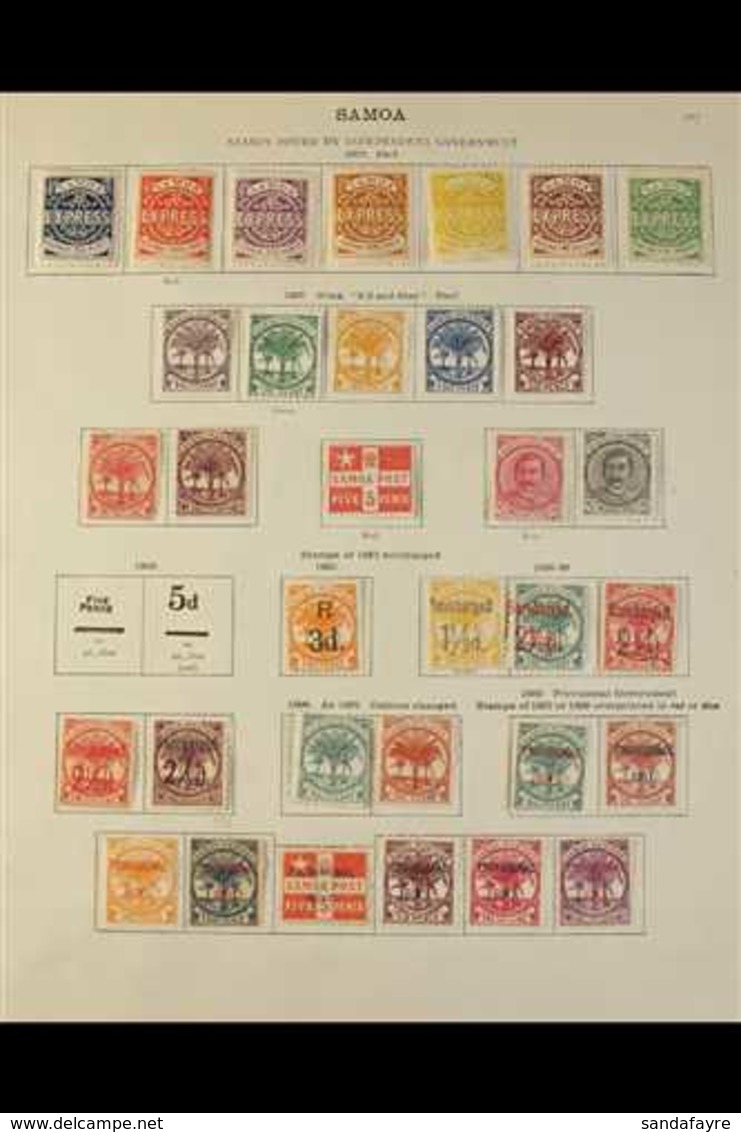 1877-1936 ALL DIFFERENT MINT COLLECTION  Presented On Printed "New Ideal" Album Pages. Includes A Selection Of "Express" - Samoa (Staat)