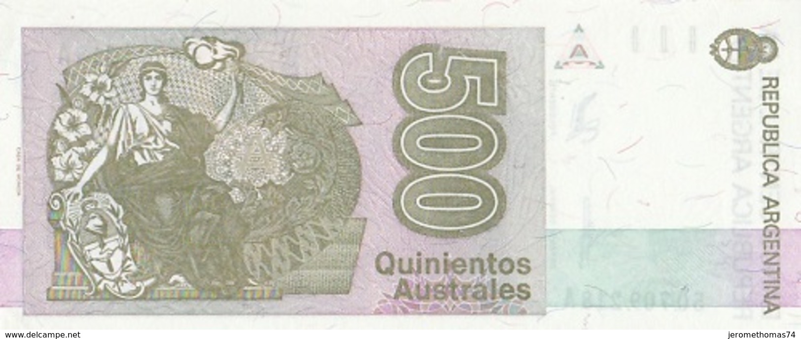 Billet 500 Australes De L'argentine - Argentinië