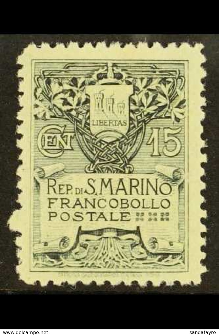 1907-10  15c Slate Type II, SG 54a (Sass 50), Fine Mint. For More Images, Please Visit Http://www.sandafayre.com/itemdet - Sonstige & Ohne Zuordnung