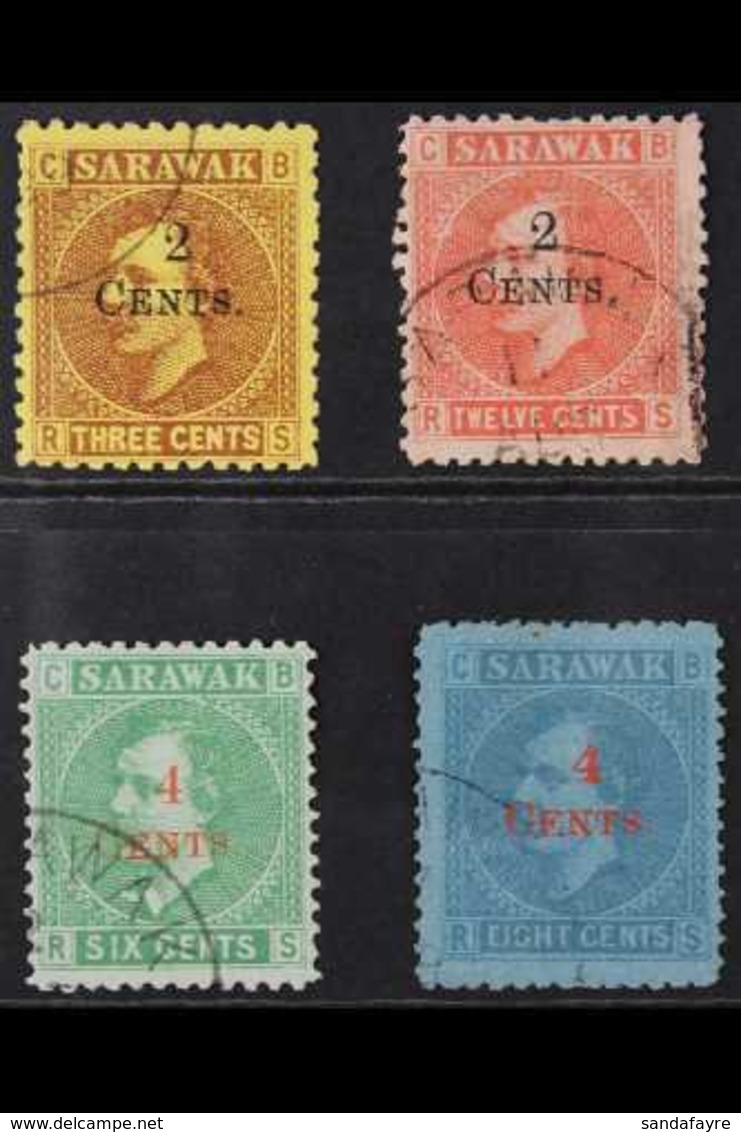 1899  Surcharged  "Brooke" Set, SG 32/35, Fine Cds Used (4 Stamps) For More Images, Please Visit Http://www.sandafayre.c - Sarawak (...-1963)