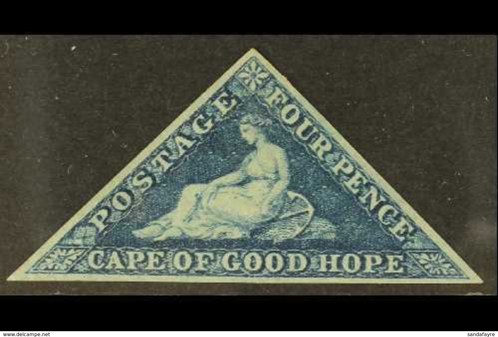 CAPE OF GOOD HOPE  1863-4 4d Blue, De La Rue Printing, SG 19a, Mint, Three Margins. For More Images, Please Visit Http:/ - Ohne Zuordnung