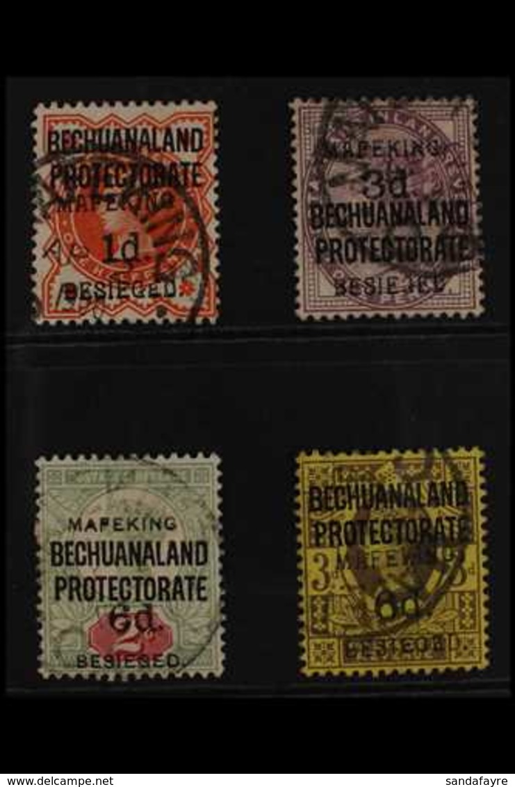 MAFEKING  1900 1d On ½d Vermilion To 6d On 3d Purple On Yellow, Stamps Of Bechuanaland Protectorate, SG 6- 9, Complete S - Ohne Zuordnung