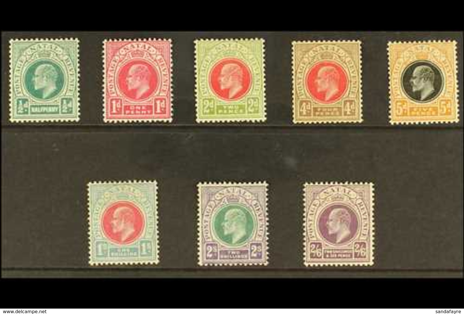 NATAL  1904 Ed VII Set, Wmk MCA, Complete To 2s 6d, SG 146/57, Vf Mint. (8 Stamps) For More Images, Please Visit Http:// - Ohne Zuordnung