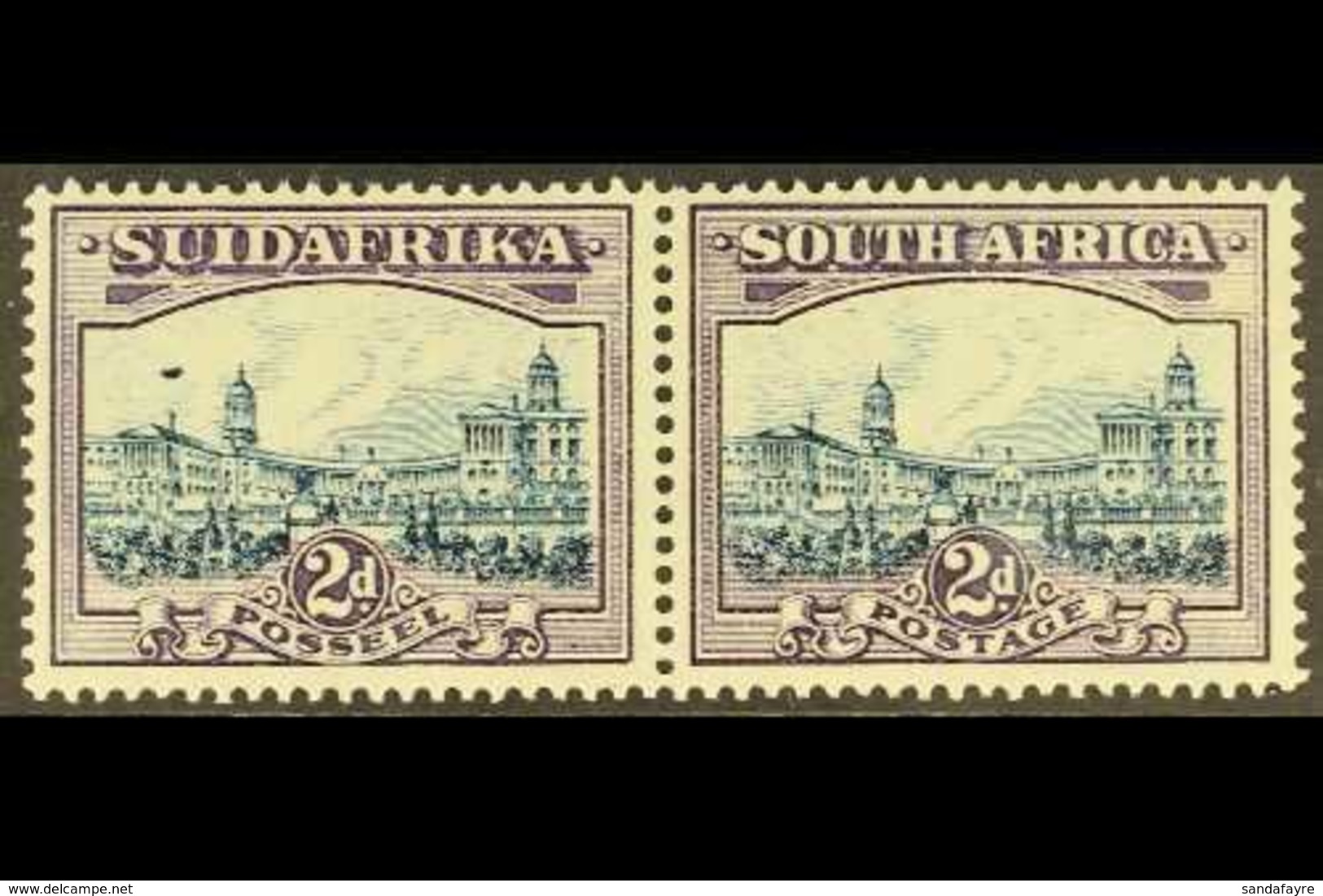 1930-44  2d Blue & Violet, AIRSHIP FLAW, SG 44ea, Very Fine Mint. For More Images, Please Visit Http://www.sandafayre.co - Ohne Zuordnung