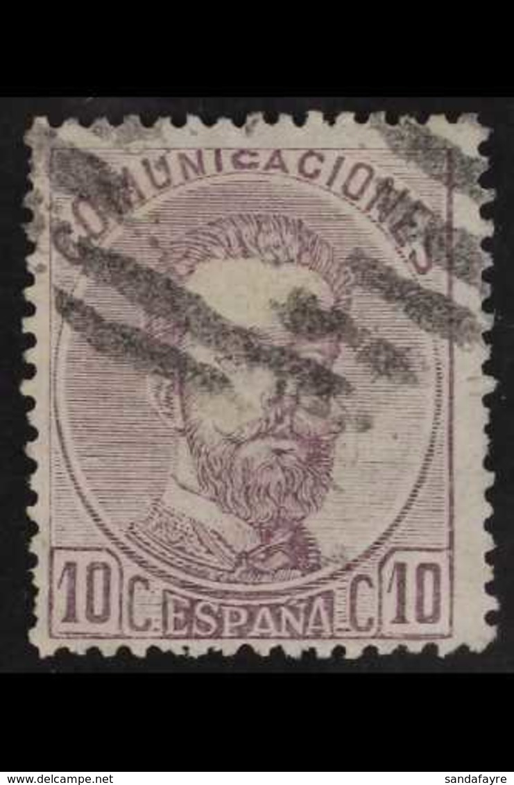 1872-73  10c Deep Lilac (SG 196, Michel 113, Edifil 120), Used, Cat £350. For More Images, Please Visit Http://www.sanda - Other & Unclassified