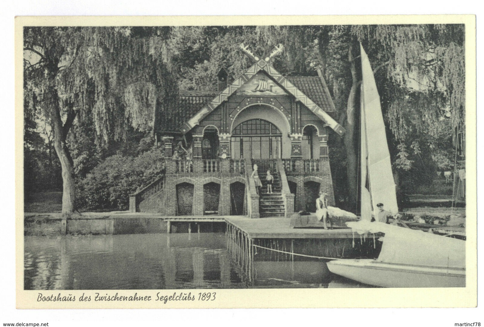 Bad Zwischenahn Bootshaus Des Zwischenahner Segelclubs 1893 Ammerland Postkarte - Bad Zwischenahn