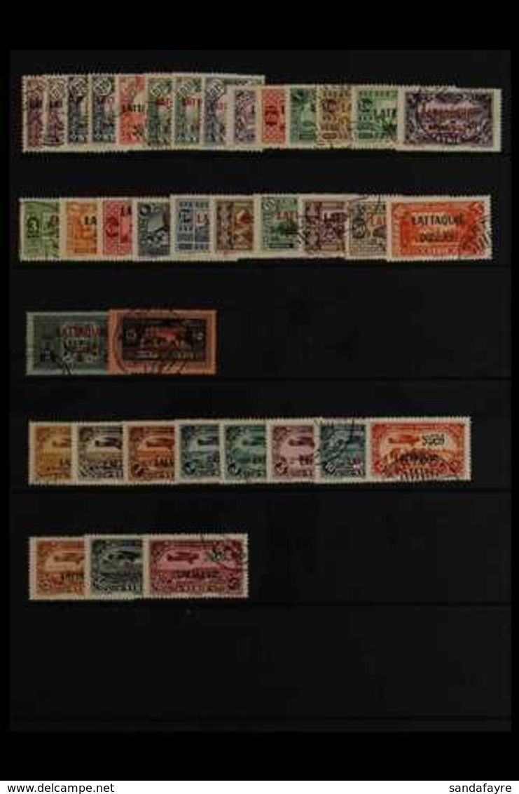 LATAKIA  1931 Complete Country Collection Including Airs And Postage Dues, Very Fine Used. (35 Stamps) For More Images,  - Syrien