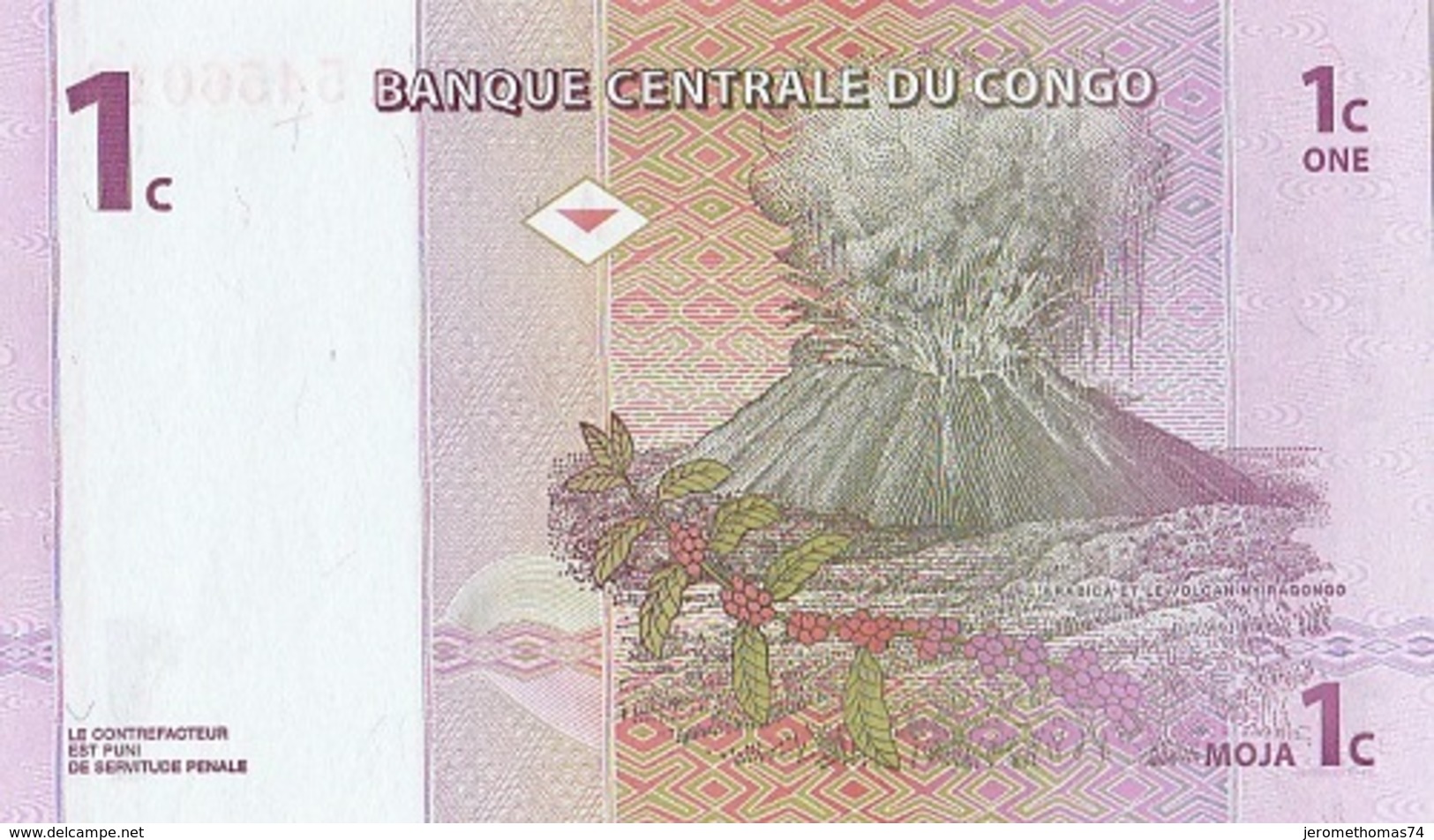 Billet De 1 C  Du Congo - Repubblica Del Congo (Congo-Brazzaville)