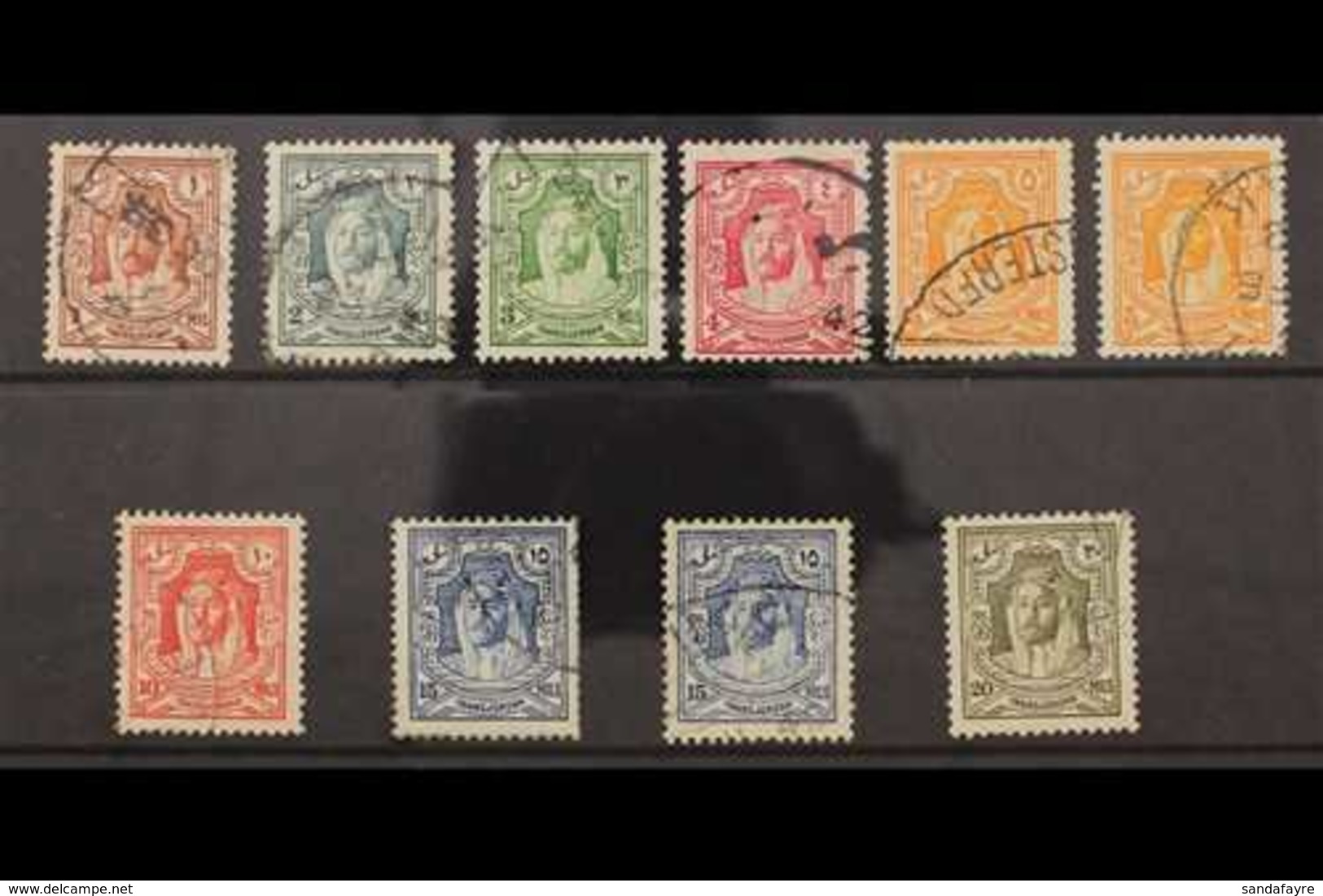 1930-39 PERF VARIANTS.  Emir Complete Set Of Perforation Variants Inc All P13½ X13 & Coil P13½ X 14, SG 194c, 195a, 196a - Jordan