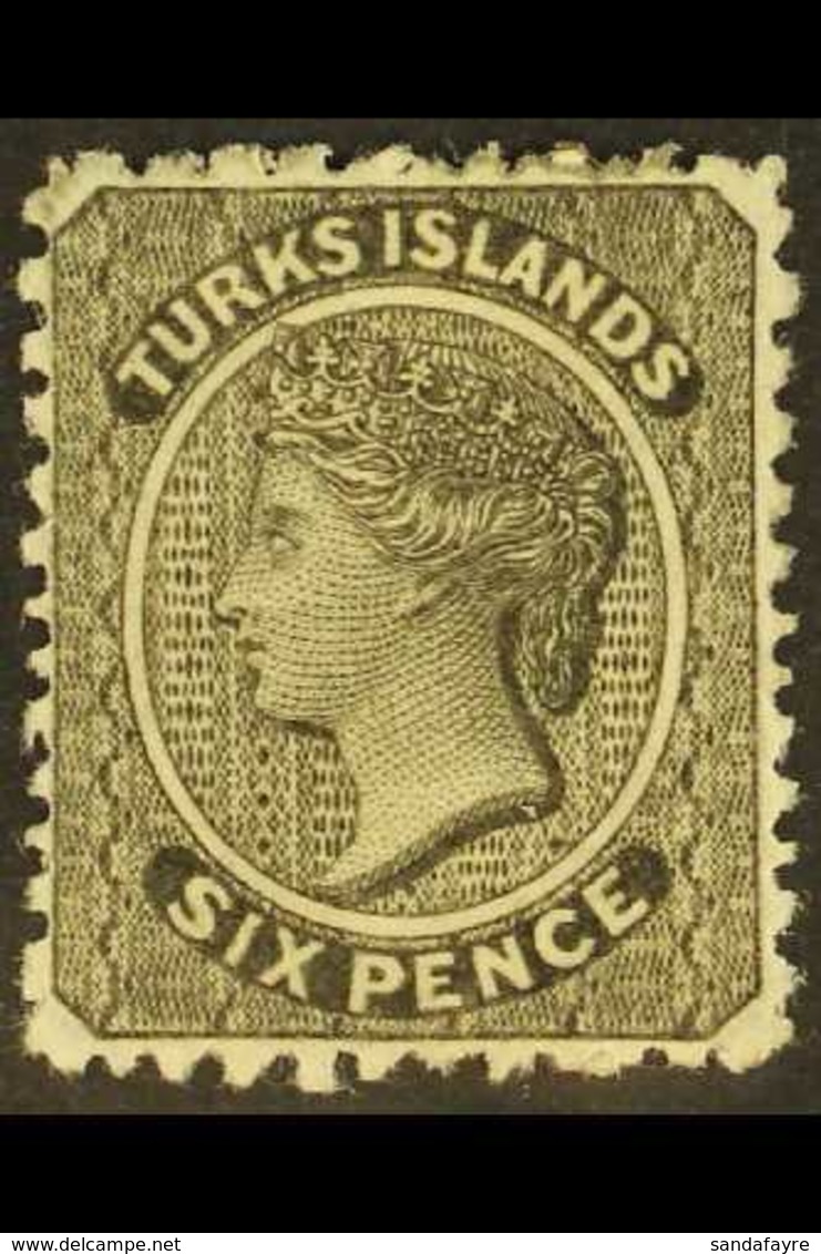 1867  1d Black, No Watermark, SG 2, Very Fine Mint, Well Centred Example. For More Images, Please Visit Http://www.sanda - Turks & Caicos