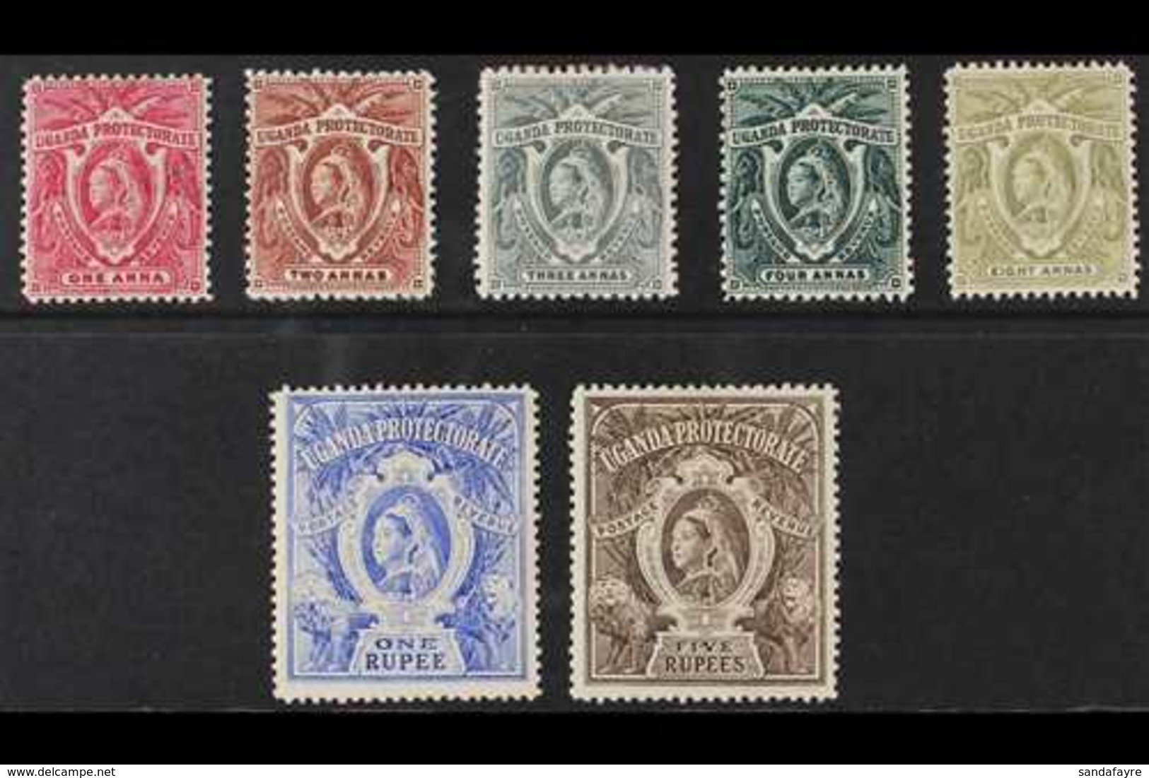 1898-1902  Queen Victoria Complete Definitive Set, SG 84/91, Fine Mint. (7 Stamps) For More Images, Please Visit Http:// - Uganda (...-1962)