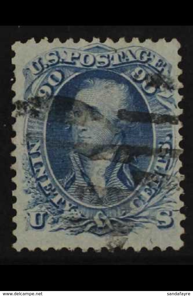 1861 - 2  90c Pale Blue Washington, Perf 12, Sc 72, SG 68a, Fine Used. Good Colour With Full Perfs For More Images, Plea - Sonstige & Ohne Zuordnung