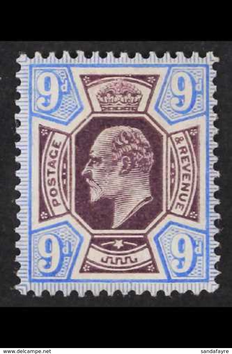 1905  DLR 9d Slate Purple And Deep Ultramarine, On Chalk Paper, DLR Printing, Ed VII, SG Spec. M40 (4), Very Fine Mint.  - Ohne Zuordnung