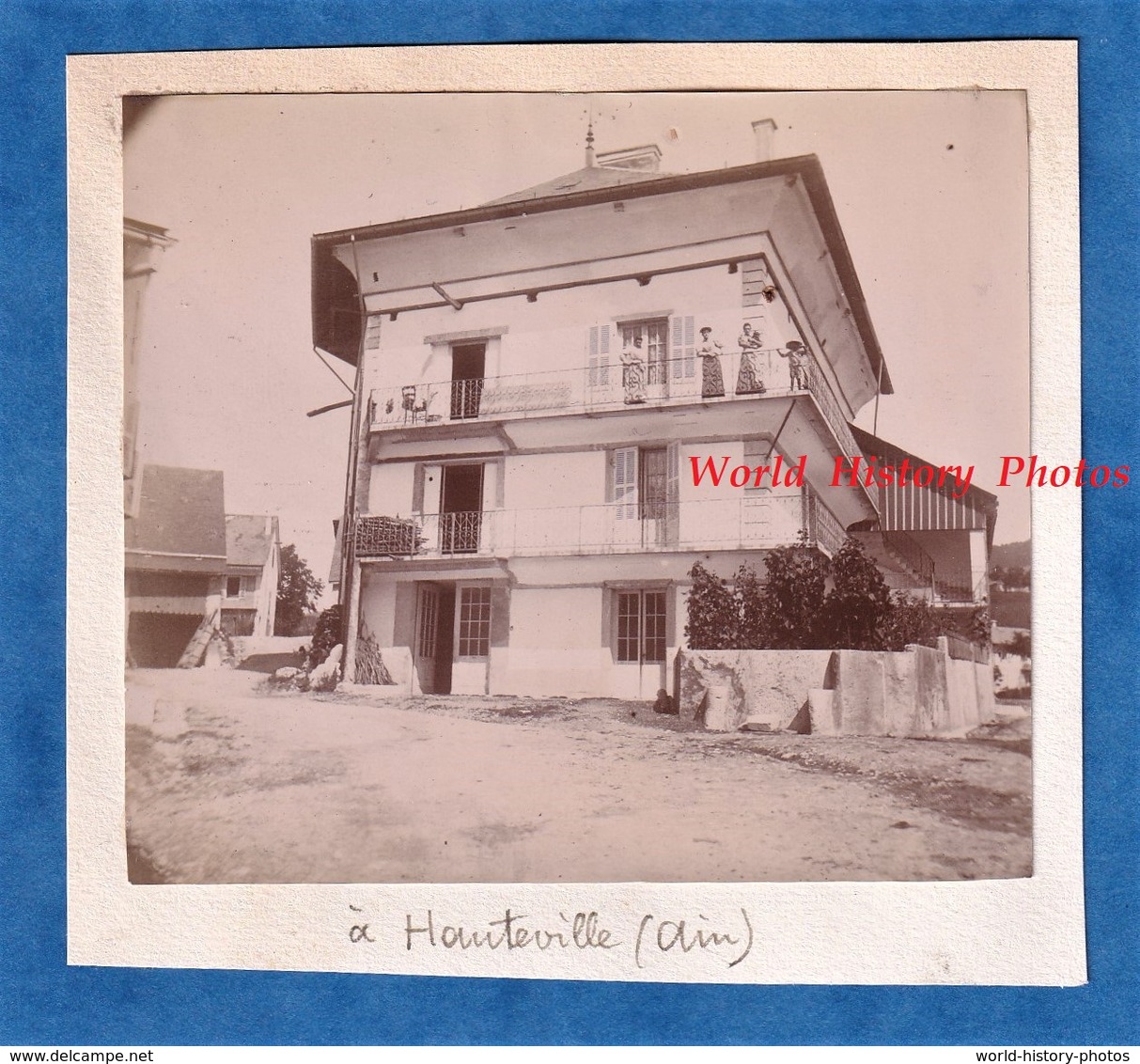 Photo Ancienne - HAUTEVILLE ( Ain ) - Belle Maison à Identifier - Vers 1900 - Architecture Histoire Patrimoine - Old (before 1900)