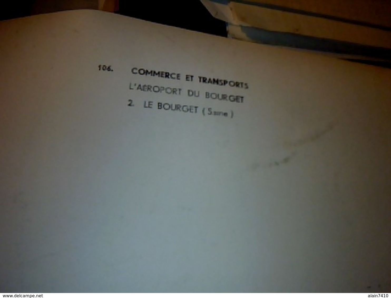 Photo Pédagogique 27X45 CM Env L Aéroport Du Bourget En 1958 Documentation LAPIE A ST Maur Seine - Non Classificati