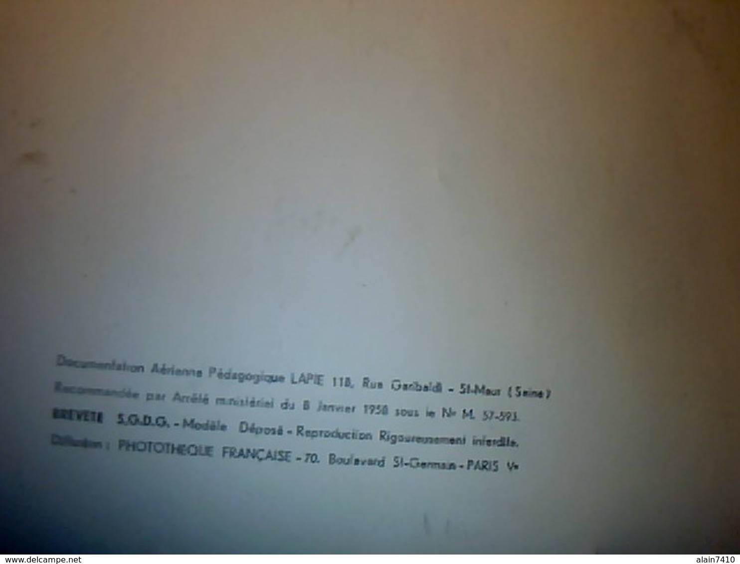 Photo Pédagogique 27X45 CM Env L Aéroport Du Bourget En 1958 Documentation LAPIE A ST Maur Seine - Ohne Zuordnung