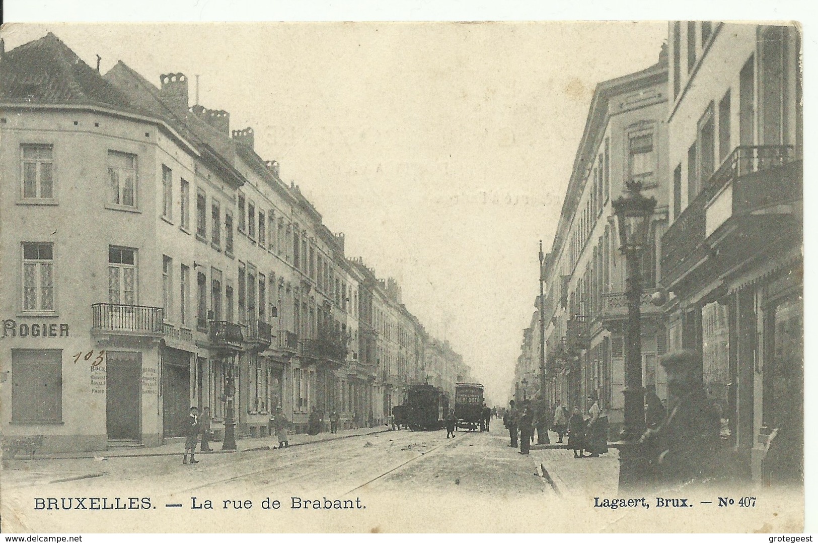 CP.Bruxelles-Schaerbeek (ex-Collection DELOOSE) -  La Rue De Brabant + Tram - W0160 - Schaerbeek - Schaarbeek
