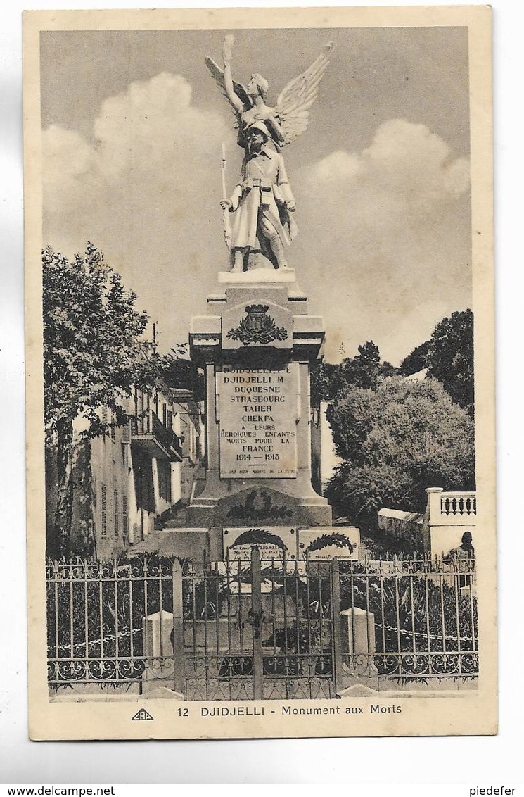 ALGERIE - DJIDJELLI - Monument Aux Morts - Autres & Non Classés