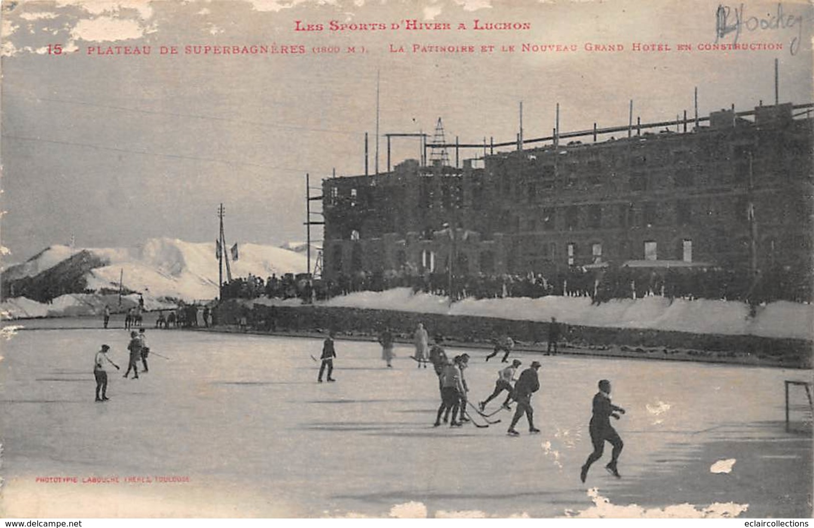 Thème   Sports D'hiver   Hockey Sur Glace   Luchon 31 . La Patinoire (Défaut Voir Scan) - Wintersport