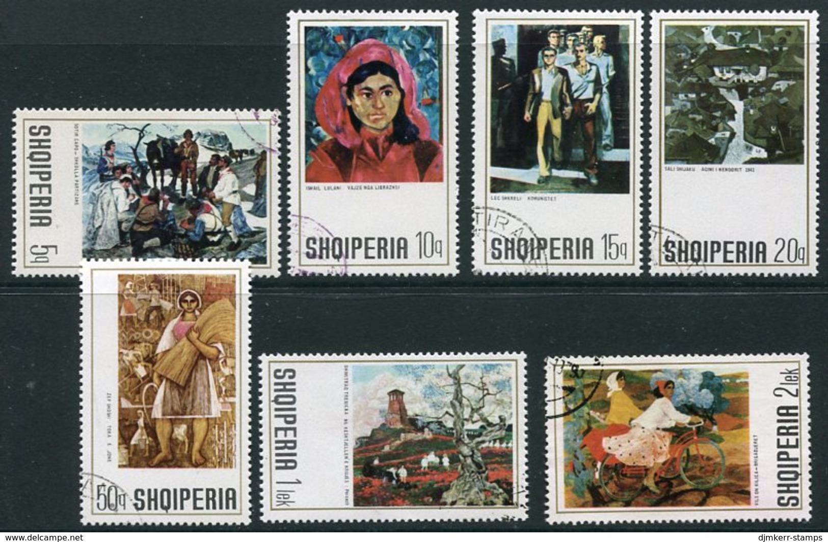 ALBANIA 1972 Paintings Used,  Michel 1582-88 - Albanien