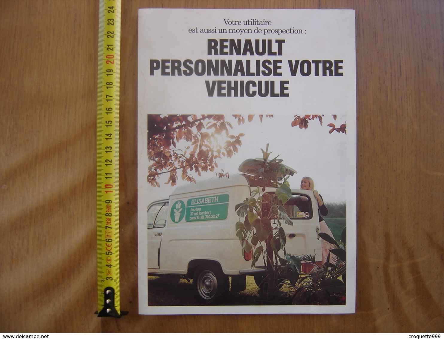 Ancien Depliant AUTOMOBILE RENAULT 1977 PERSONALISATION Deco Garage Loft - Werbung