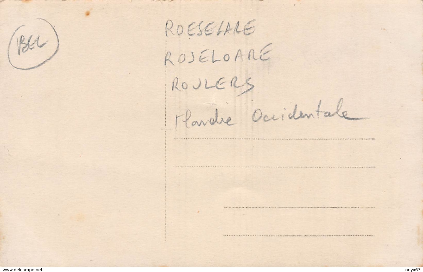 Carte Photo Militaire Allemand ROULERS-ROESELARE-ROSELOARE-Belgique-Flandre Occidentale-Flandern-Kirche-Krieg - Röselare