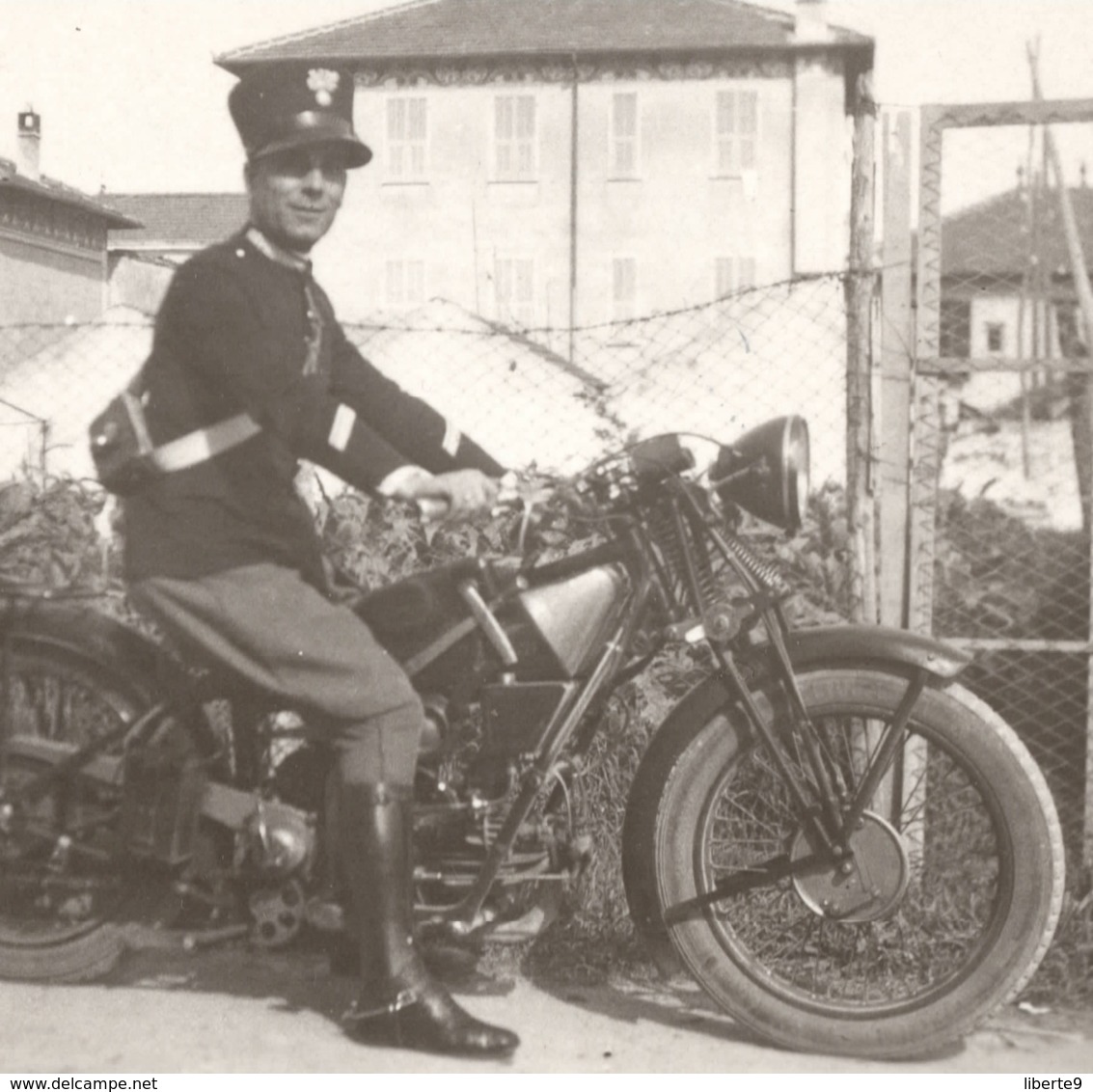 1929 Militaire Militare Italie Italia Italiano Uniforme Photo  Vera Foto Moto Monza?Alessandria - Automobili