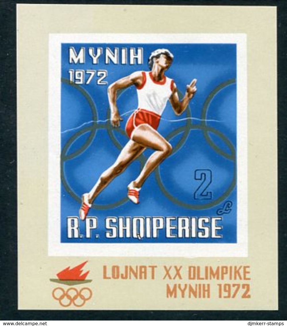 ALBANIA 1971 Olympic Games Block MNH / **,  Michel Block 42 - Albania