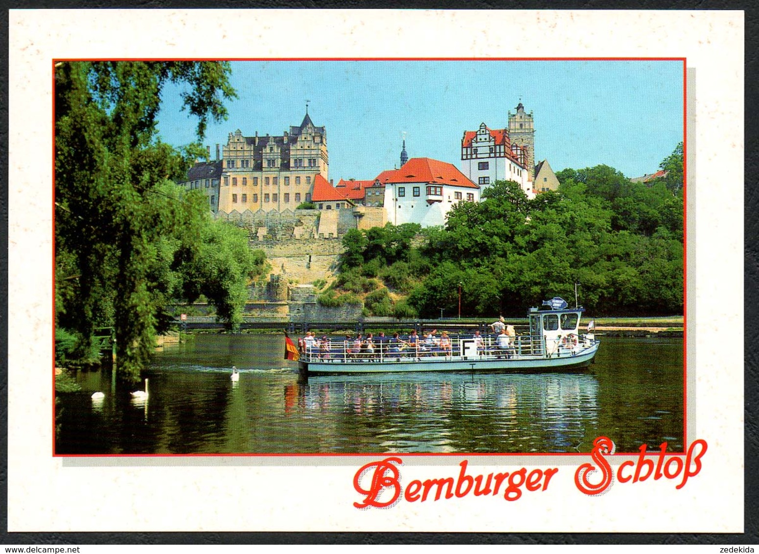 D1631 - TOP Bernburg Schloß Fähre Schifffahrt - Verlag Bild Und Heimat Reichenbach - Qualitätskarte - Bernburg (Saale)