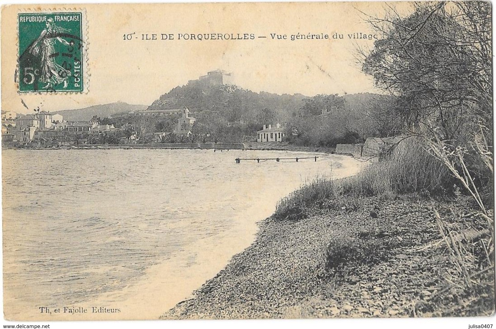 ILE DE PORQUEROLLES (83) Vue Générale Du Village - Porquerolles