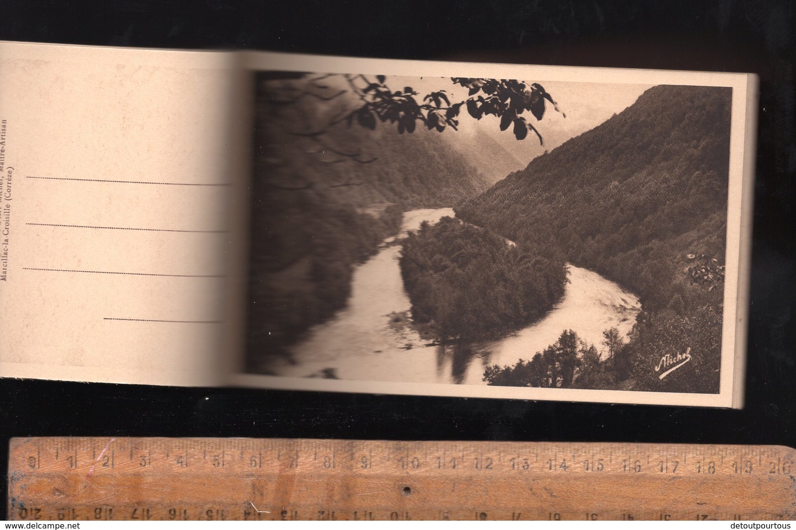 Carnet 12 Cp Gorges De La Dordogne En Corrèze SPONTOUR ARGENTAT BEAULIEU Par Le Chemin De Rive Gabare Et Canoës - Argentat