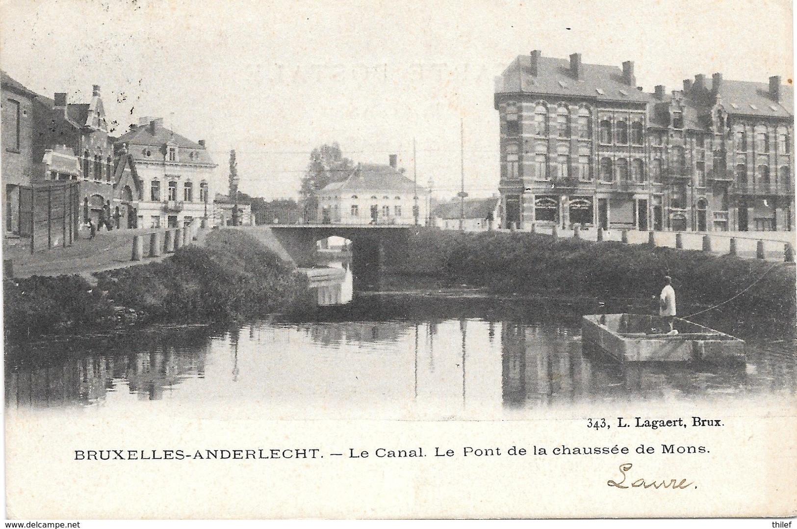 Anderlecht NA21: Le Canal. Le Pont De La Chaussée De Mons 1903 - Anderlecht