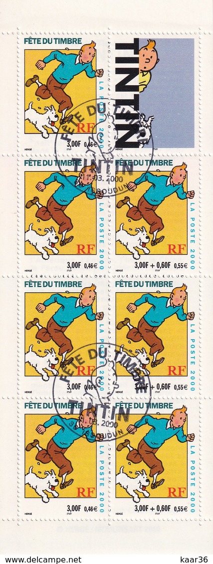 BC3305 OBL Y & T , Tintin , Oblitération Journée Du Timbre ... - Personajes