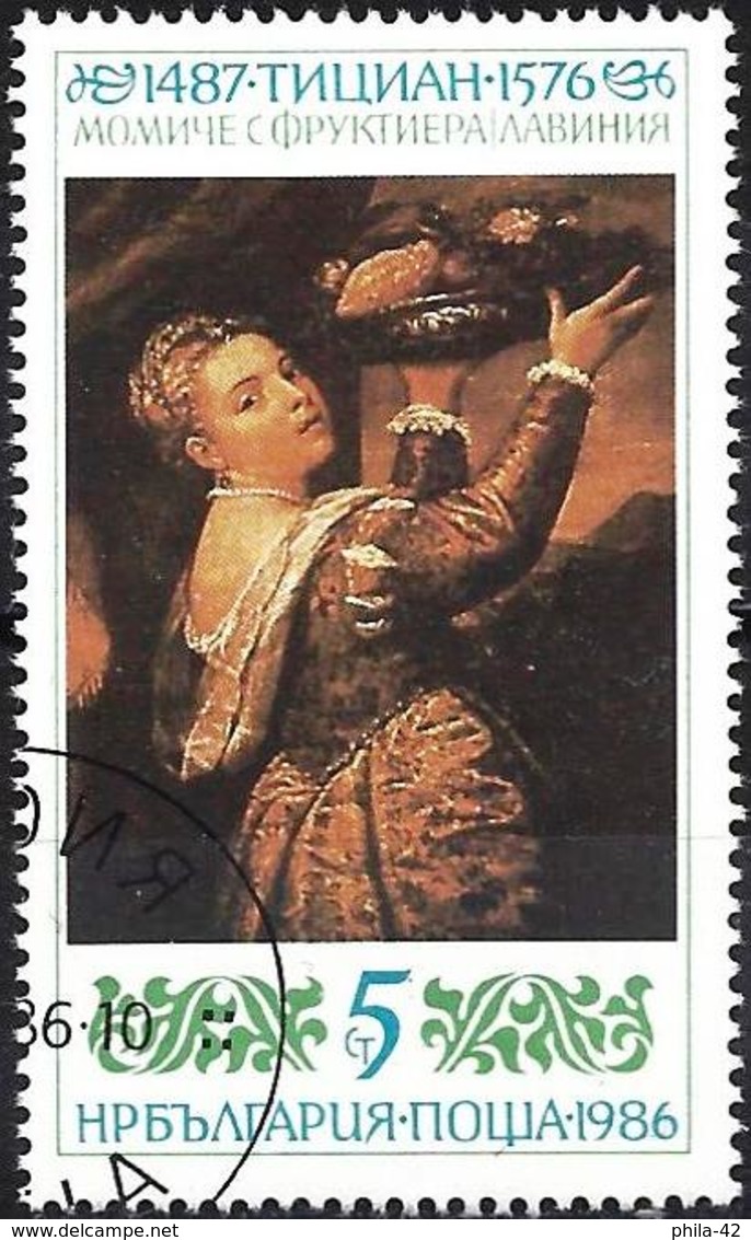 Bulgaria 1986 - Mi 3530 - YT 3056 ( Painting By Le Titien ) - Usati