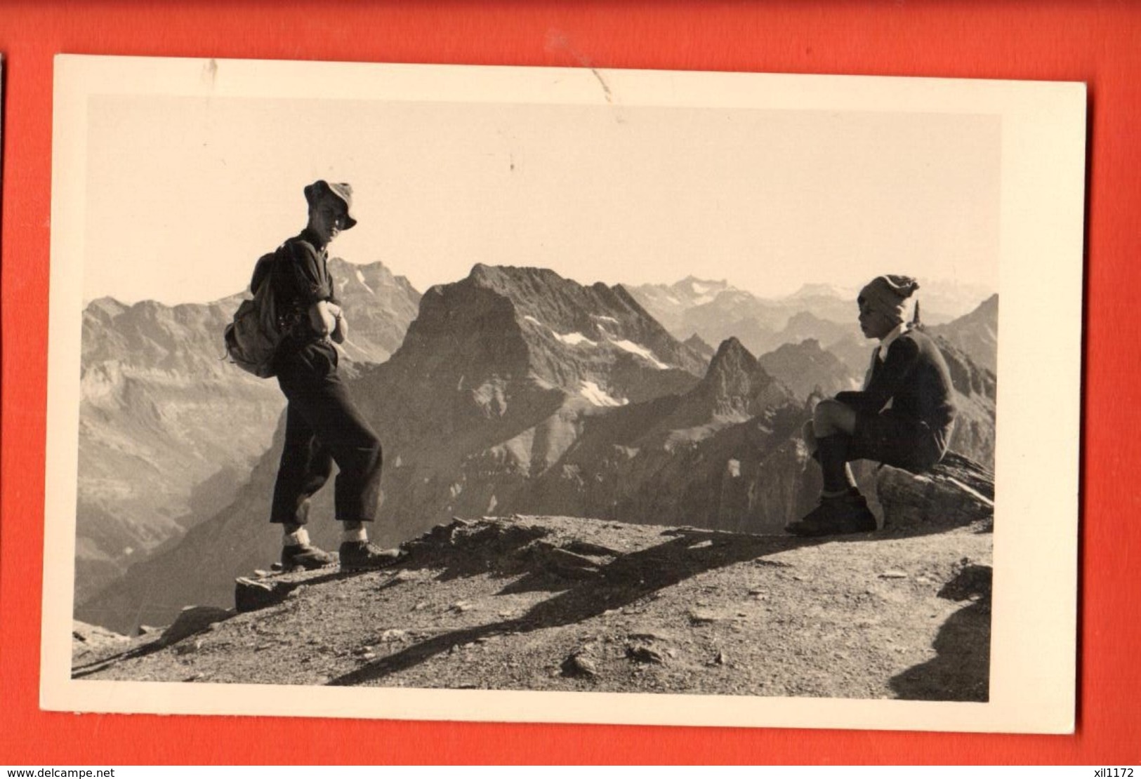 MYF-04 Alpinistes En Valais Selon Origine Du Lot. Lieu à Déterminer. Bagnes ? Champex ? Carte-photo, Non Circulé - Bagnes