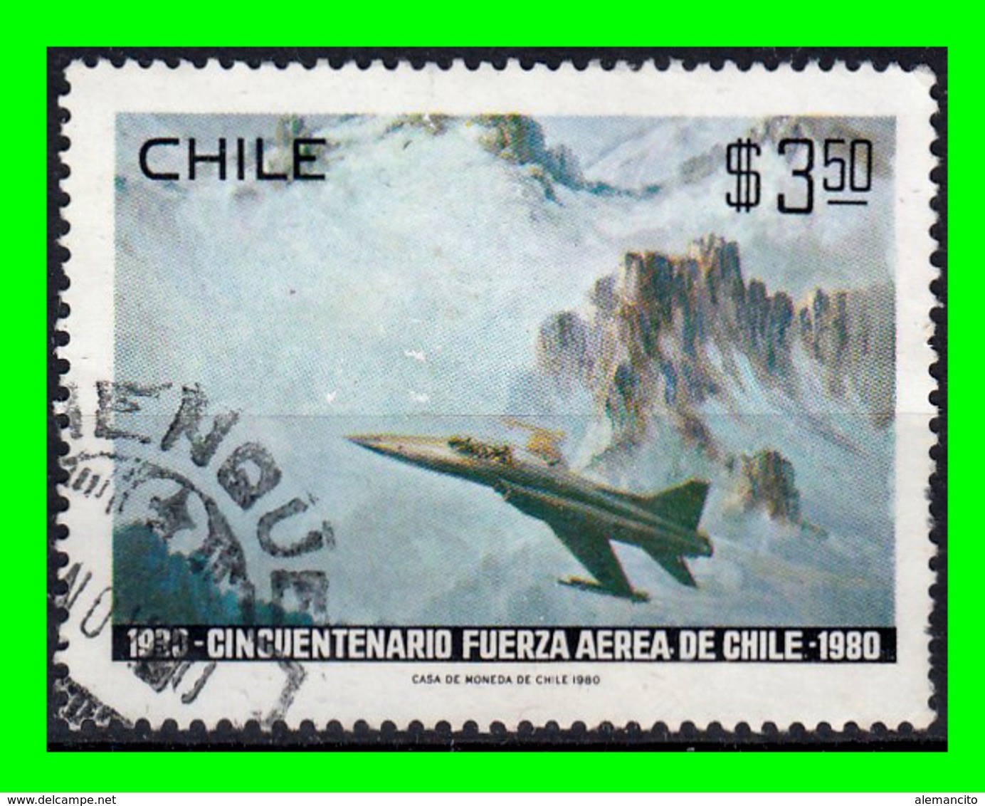 CHILE SELLO 1980 – ANIVERSARIO DE LAS FUERZAS AEREAS - Cile