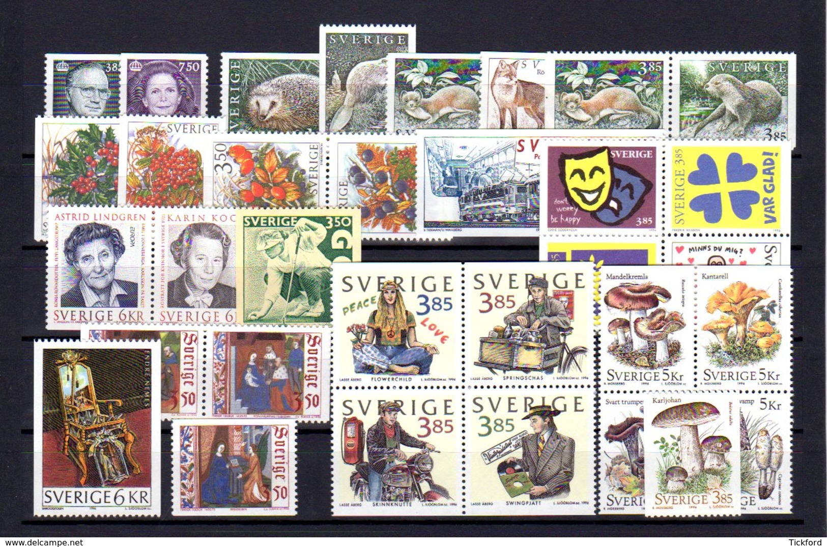 SUEDE 1996 - Année Complète - Neufs ** / MNH - Full Years