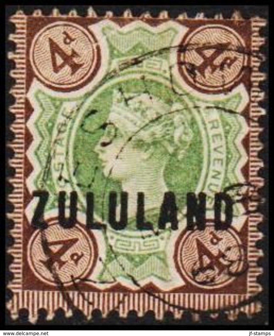 1888. ZULULAND.  Victoria. 4 D. (MICHEL 7) - JF318399 - Zoulouland (1888-1902)