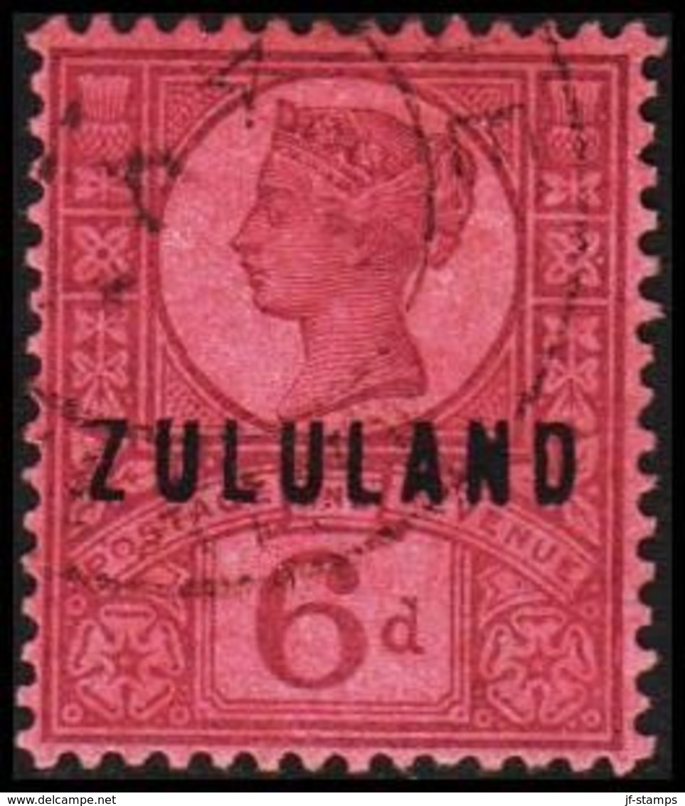 1888. ZULULAND.  Victoria. 6 D. (MICHEL 9) - JF318401 - Zoulouland (1888-1902)