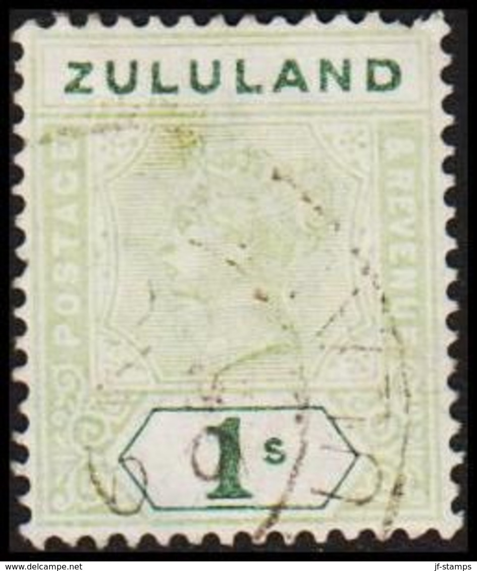 1894-1896. ZULULAND.  Victoria. 1 S. Missing Perf. (MICHEL 19) - JF318411 - Zoulouland (1888-1902)