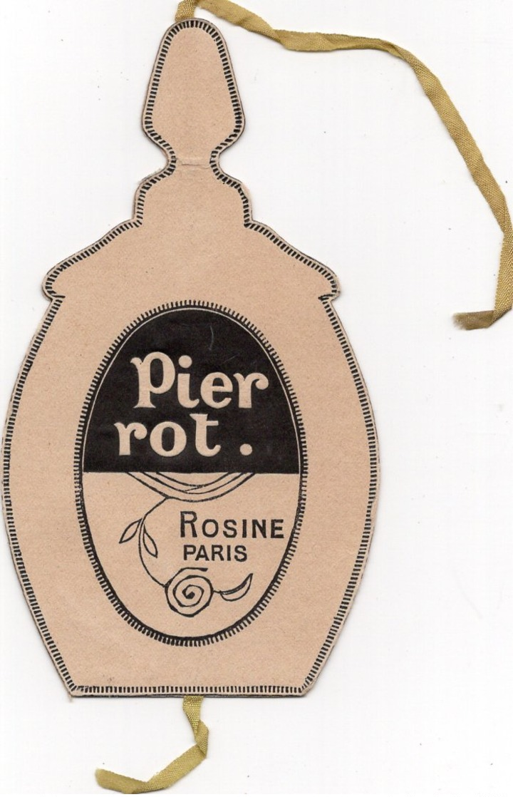 Publicité Parfum En Forme De Flacon - PIER ROT - ROSINE PARIS (voir Descriptif) - Sonstige & Ohne Zuordnung