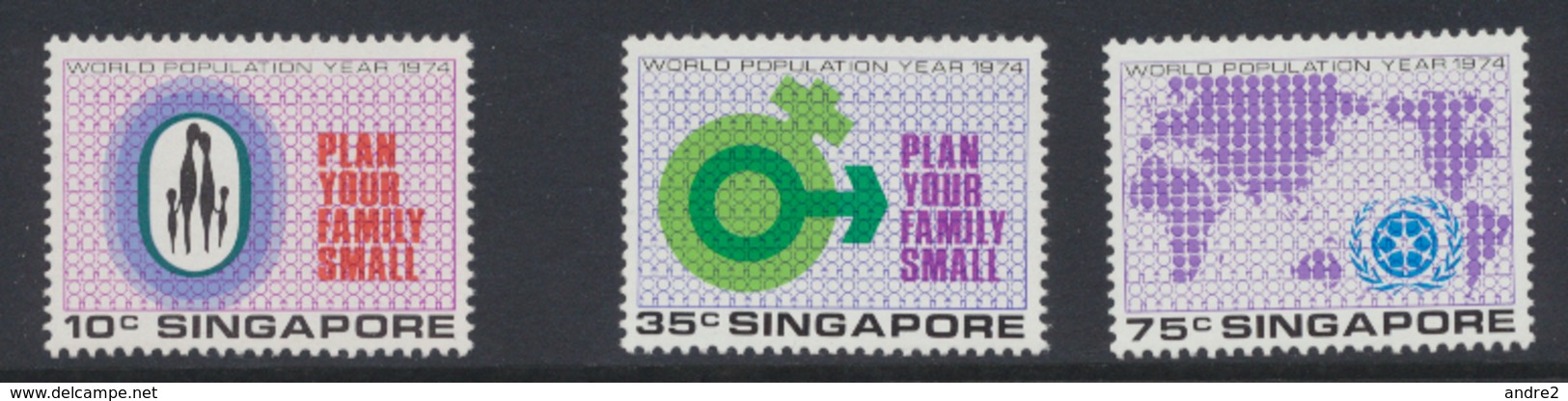 Singapour - Singapore 1974 World Population Year *** MNH - Singapour (1959-...)